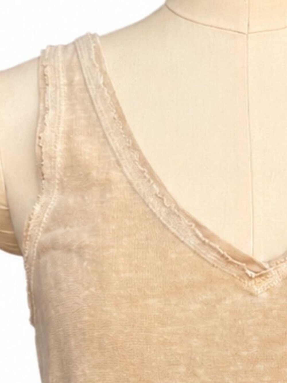 π π Set of 2 π Wrap London V-Neck Slub Tank Tops | Sleeveless | | US Small - Picture 8 of 13